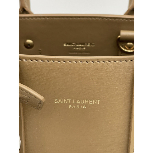 $2600 BRAND NEW SAINT LAURENT YSL NANO SAC DE JOUR LEATHER TOTE SHOULDER BAG! - Picture 3 of 15